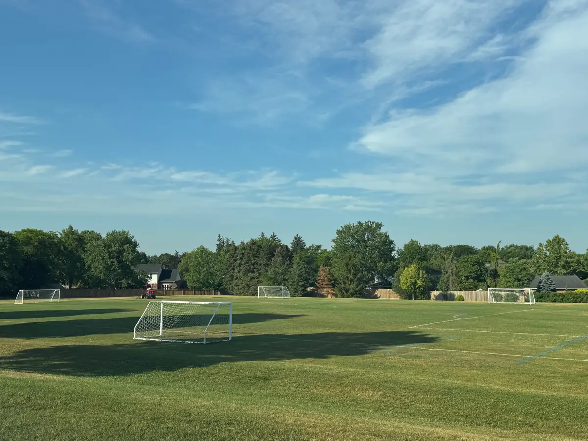 Soccer fields at Hazelden Park, 430 Hyde Park Road, Oakridge, London Ontario