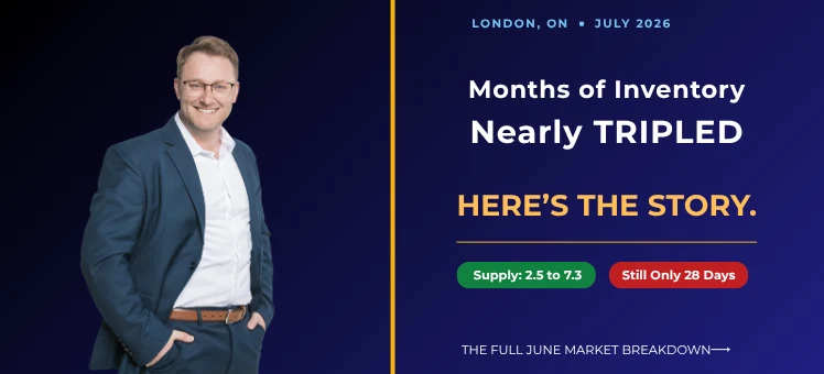 July 2026 London Ontario real estate market update — resale home prices and sales volume by neighbourhood